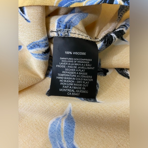 Melissa Nepton Ava Yellow Floral Top   NWT - Picture 12 of 12